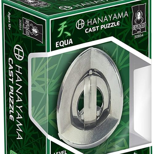 EQUA Hanayama Cast Metal Brain Teaser Puzzle (Level 5) Puzzles For Kids and Adults Ages 12 and Up
