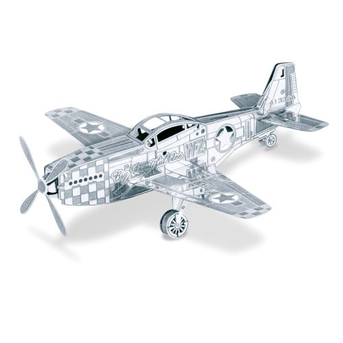 P-51 Mustang Boeing Plane Metal Earth 3D Metal Puzzle, 3D puzzle, puzzle for adults, 3D puzzle assembly, Christmas Gift, DIY